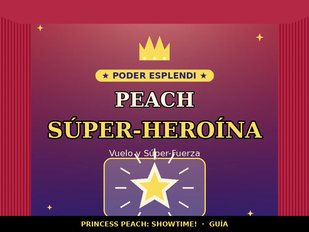 Peach Súper-Heroína en Princess Peach: Showtime!