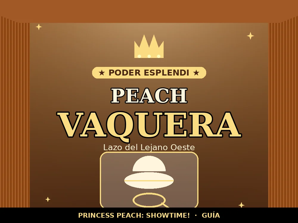 Peach Vaquera en Princess Peach: Showtime!